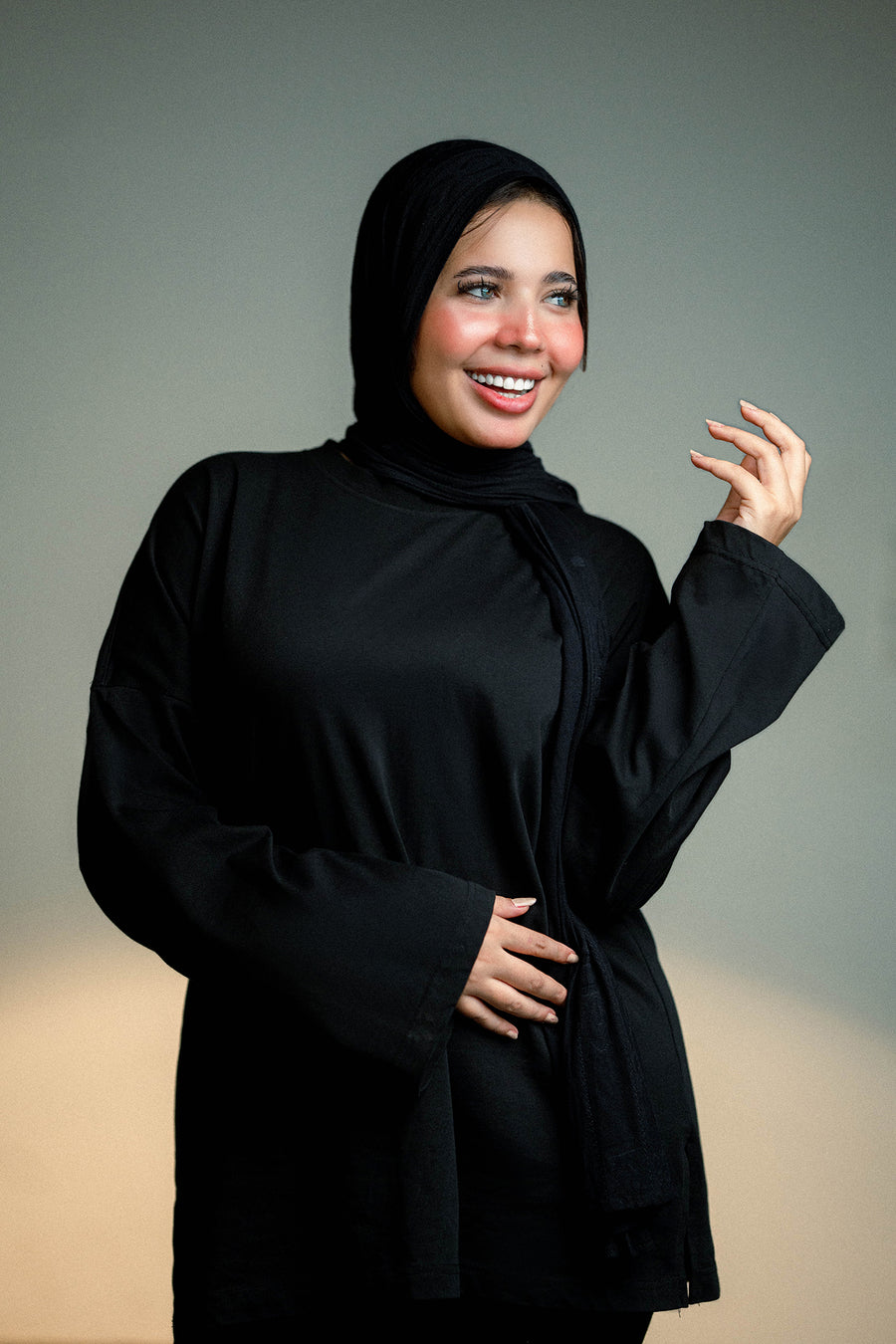 Oversized T-Shirt Black – Long Sleeve
