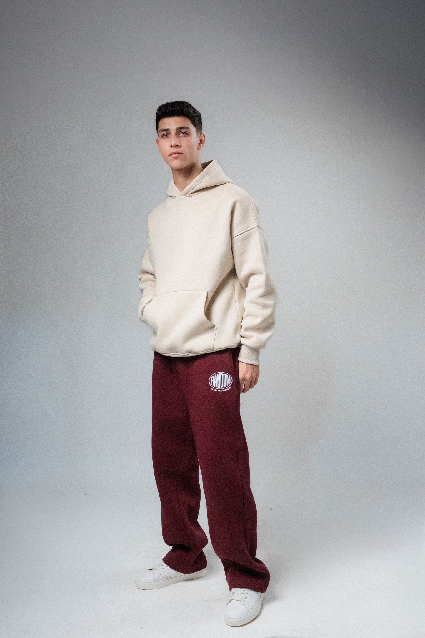 The Light Beige Hoodie — Born to Break the Pattern.