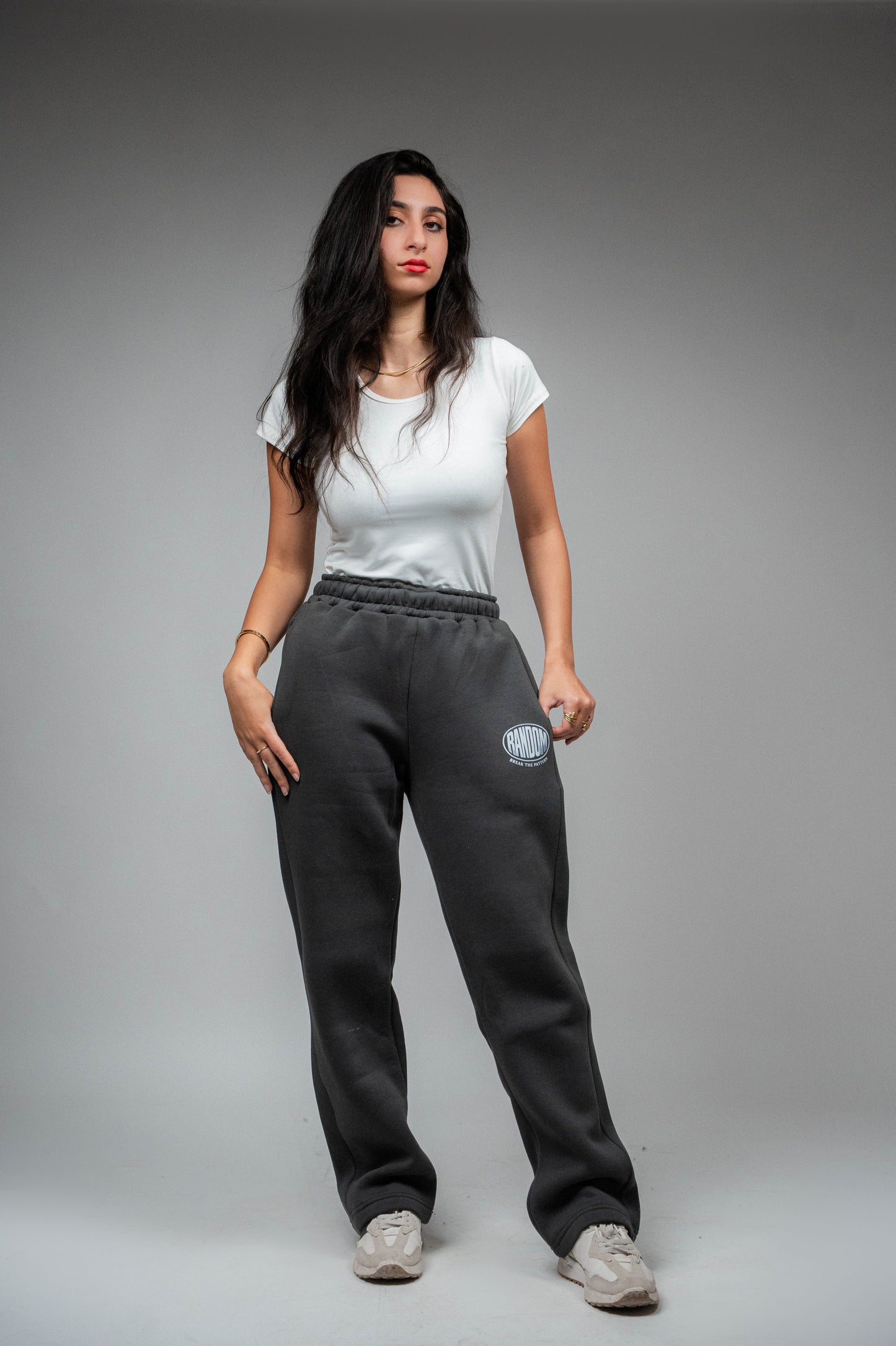 RANDOM Oversized Sweatpants – Charcoal Gray